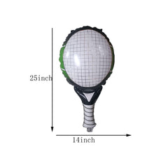 Green star foil balloons for tennis theme CSTYWC