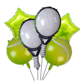 CSTYWC tennis ball foil balloons with two round mylar balloons