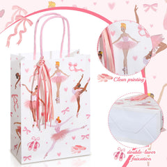 Ballet themed gift bags sized 8.27 x 5.91 x 3.15 inches