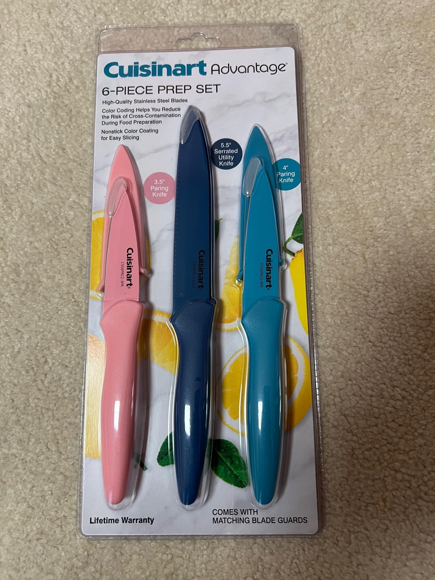 Cuisinart Advantage 6-Piece Prep Set knives and sharpening steel