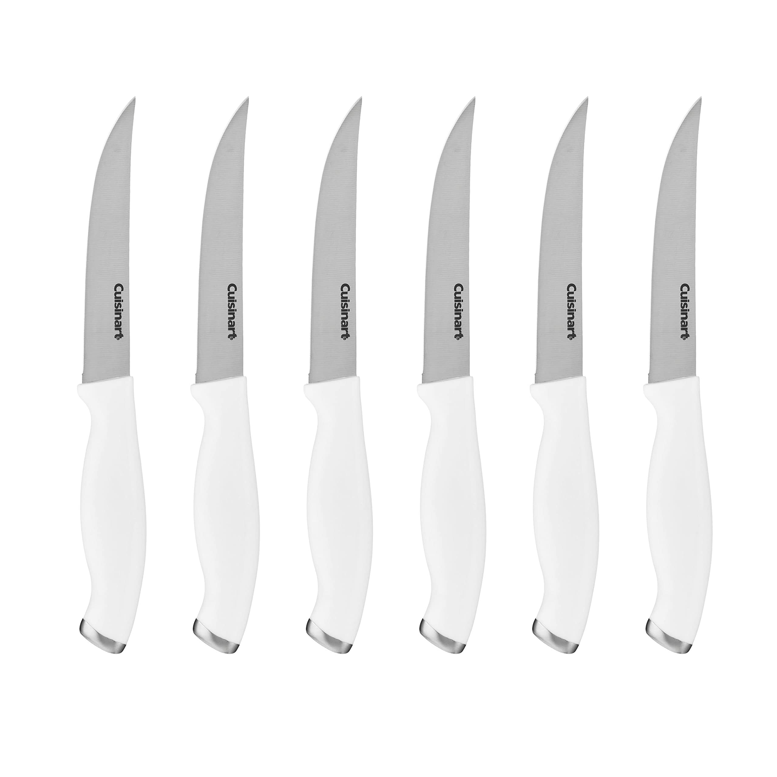 Cuisinart C77SSW-6PSK Color Pro Collection 6-Piece steak knife set white handles
