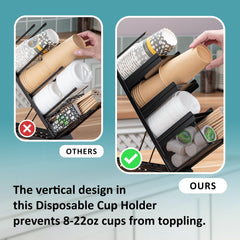 Adjustable height cup holder with anti-rust metal