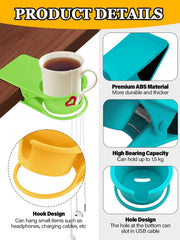 Saucer clip cup holder design for mugs