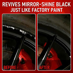 Curb rash scratch repair on alloy enamel metal rim