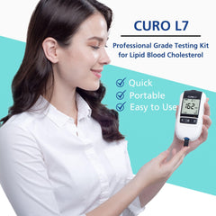 Five test strips included in CURO-L7 home kit