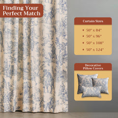 Curtain panel with rod pocket and back loop