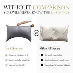 Curved rayon derived from bamboo pillowcase