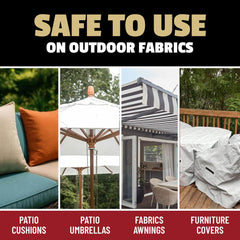 Canvas cleaner for awnings and outdoor textiles