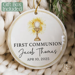 Custom 2025 ceramic keepsake with gift box and cord