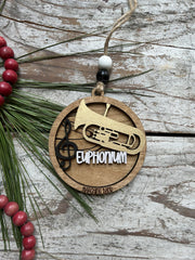 Includes two wood beads and twine for hanging