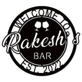 Custom Bar Signs home bar sign front view