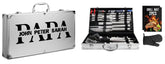 Custom BBQ Set 34-piece stainless steel grill tools in aluminum case