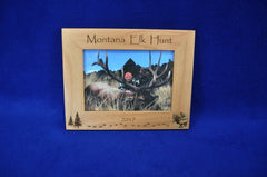State elk hunt at top and year at bottom personalization