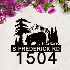 Customizable address plaque for house numbers or family name