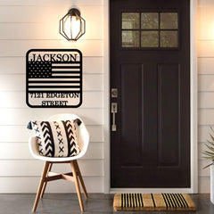 Large outdoor metal number sign suitable for exterior display