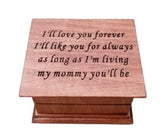 Custom made music box in maple wood with color and song options