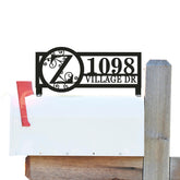 Custom mailbox topper address plaque for outdoor decor