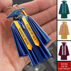 Custom name graduation keychain decorative keepsake