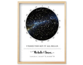 Custom Star Map - Personalized unframed print in multiple sizes