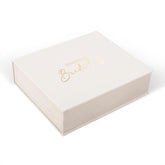 Custom Wedding Keepsake Box with velvet exterior