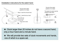 Living room kitchen bedroom clock versatile placement