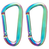 Cute Carabiner Clip 3in aluminum alloy in rose gold and pink color