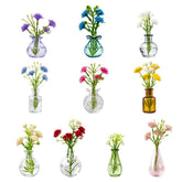 Cute Mini Vase Magnets for Fridge ceramic vase with artificial flowers on fridge