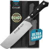 Cutluxe Nakiri Knife 7 inch blade Artisan Series