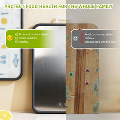 built-in juice groove with silicone edge for stability cutting board