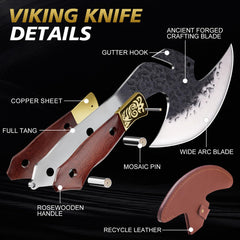Boning knife curved blade for precise meat prep