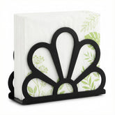 Cvesqkxr napkin holder black metal with weighted base