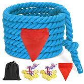 CWLAKON Tug of War Rope 20ft cotton rope for kids and adults