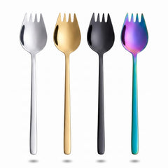 Cyoufine 4 Color Sporks Set 7.6 inch stainless steel sporks