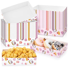 Czlotyh kitty paper trays pink and white design for parties