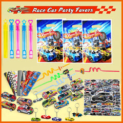 Paper bags for race car party favors