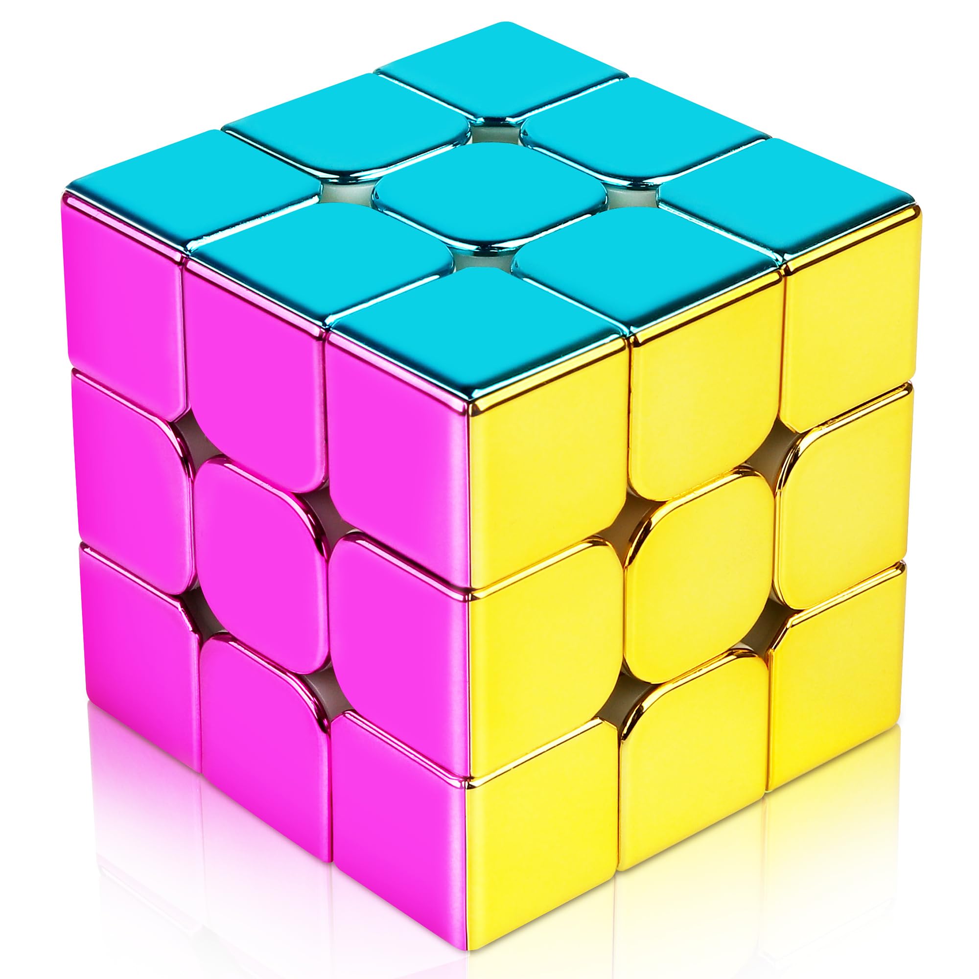 d-fantix mirror reflective magnetic speed cube 3x3x3 close up