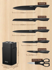 Built-in sharpener in D.Perlla 8-Piece Knives Set