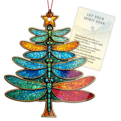 Dagonfly Ornament by Dragonfly Gifts for Women on white background