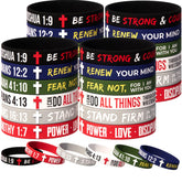 DaikeAion Bible Verse Wristbands set of 60pcs