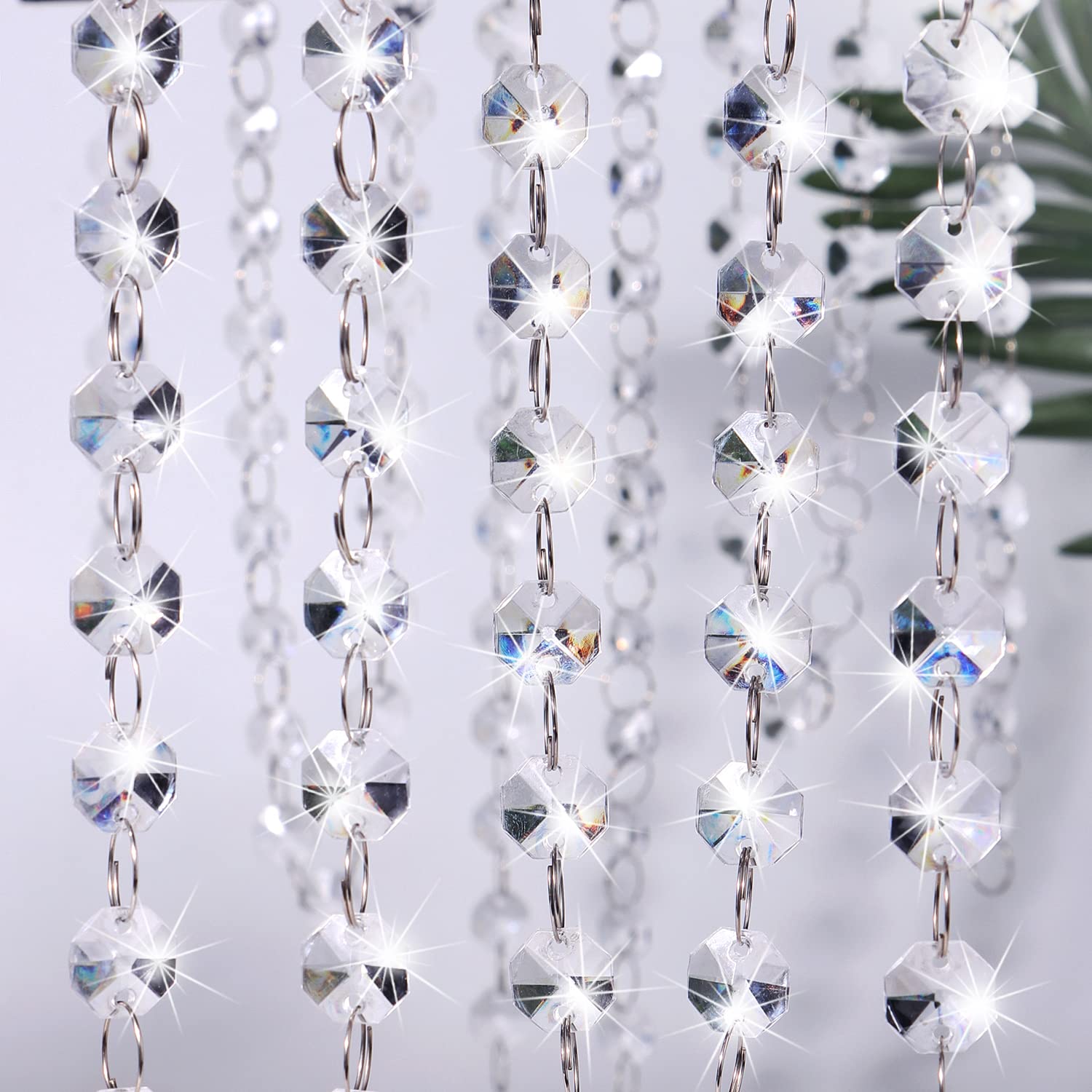 Daimond 16.5 ft clear acrylic crystal garland for Manzanita Tree