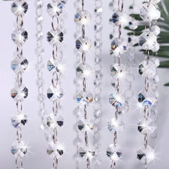 Daimond 16.5 ft clear acrylic crystal garland for Manzanita Tree