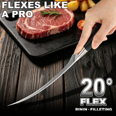 67-layer Damascus steel fillet knife for precise filleting NOVKSO