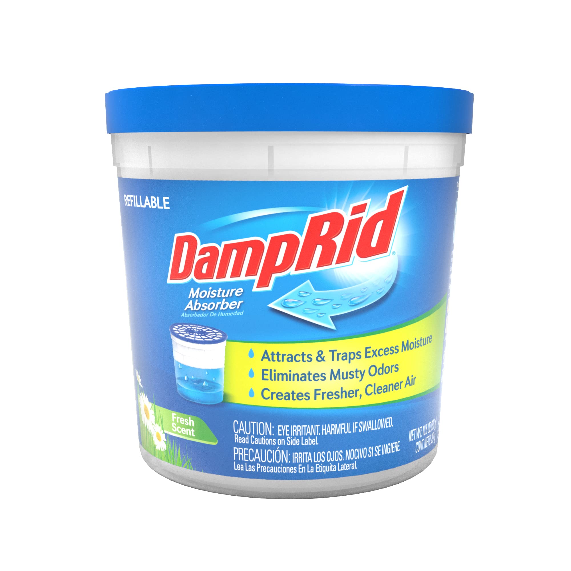 DampRid Fresh Scent refillable moisture absorber cup 10.5oz packaging