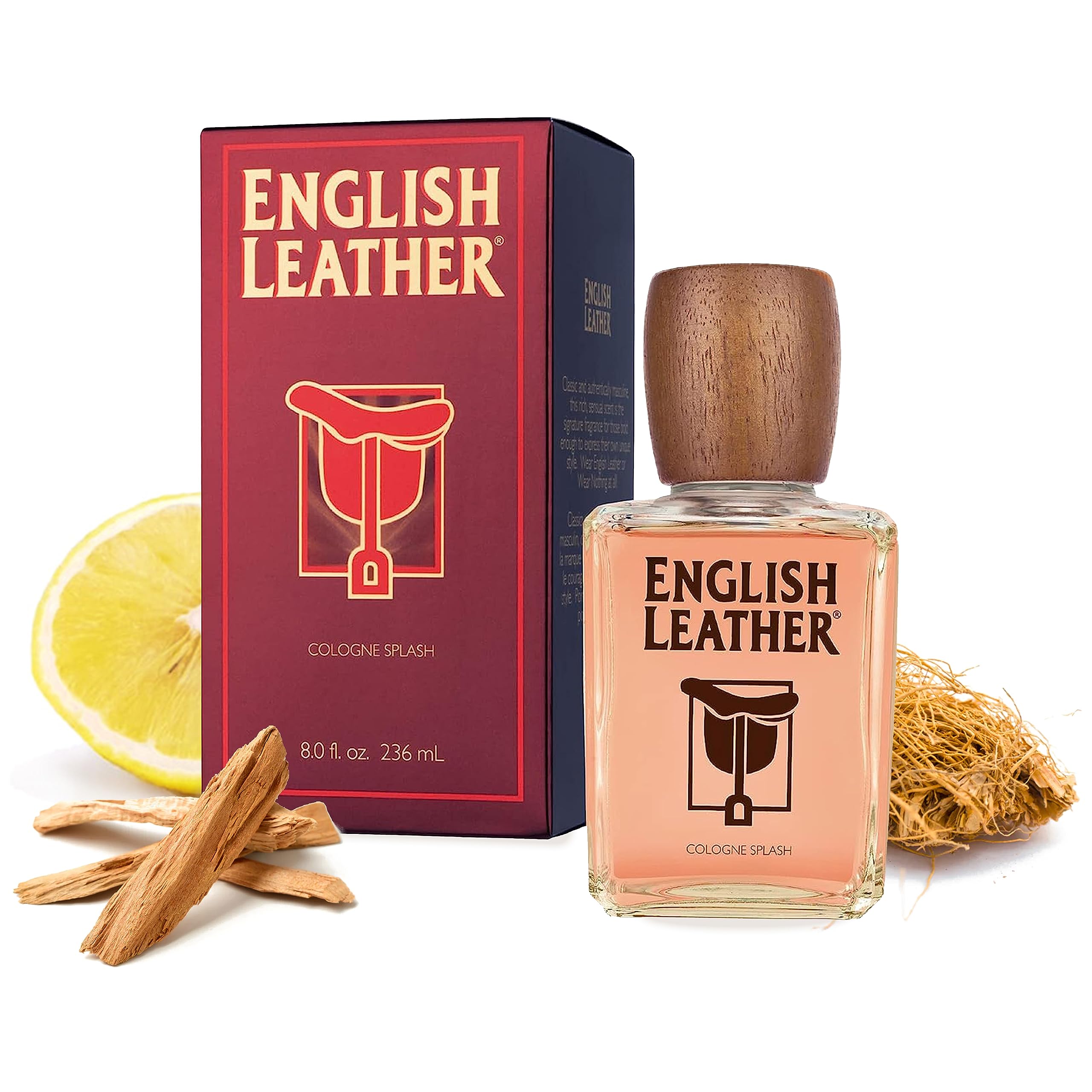 Dana English Leather Cologne for Men bottle