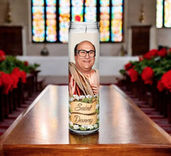 Danny DeVito prayer candle 8 inch tall USA made