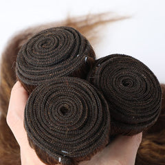 Dark brown straight bundles for versatile styling