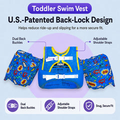 Toddler swim vest arm wings design