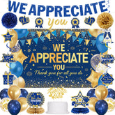 DARUNAXY We Appreciate You Decorations kit banner backdrop and decor