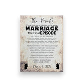 Davaahs Marriage The Final Episode canvas sign close up
