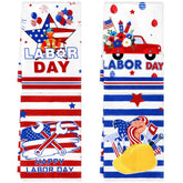 DAVAXI labor day towels 4 pack 16x24 inch